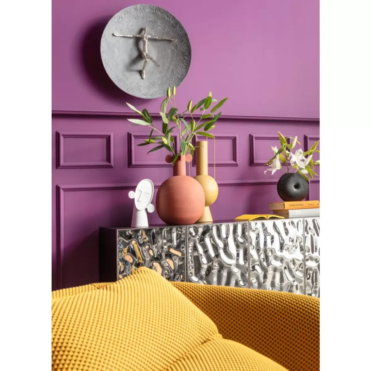 KARE Design Wandobjekt Umano Silber O60Cm- Bilder