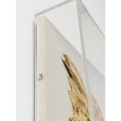 KARE Design Wandschmuck Wings Gold-Weis 120X120Cm- Bilder