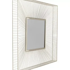 KARE Design Wandspiegel Dimension Champagner 91X91Cm- Spiegel