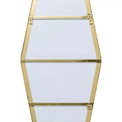 KARE Design Wandspiegel Shape Hexagon Brass 64X94,5Cm- Spiegel