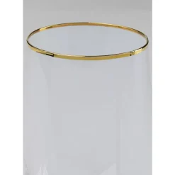KARE Design Wasserglas Diamond Gold Rim- Geschirr & Tischaccessoires