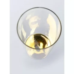 KARE Design Wasserglas Electra Gold 15Cm- Geschirr & Tischaccessoires