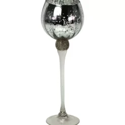 KARE Design Windlicht Zeus Mit Strass,Silber- Kerzenständer & Laternen