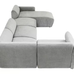 KARE Design Wohnlandschaft 2 Lucca Grau Rechts 328Cm- Sofas & Couches