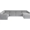 KARE Design Wohnlandschaft 1 Lucca Grau Rechts 328Cm- Sofas & Couches