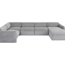 KARE Design Wohnlandschaft 1 Lucca Grau Rechts 328Cm- Sofas & Couches