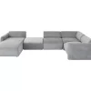 KARE Design Wohnlandschaft 2 Lucca Grau Links 328Cm- Sofas & Couches
