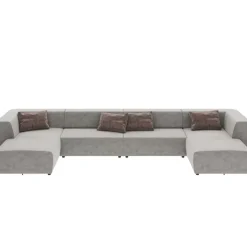 KARE Design Wohnlandschaft Infinity Malibu Grau 434Cm- Sofas & Couches
