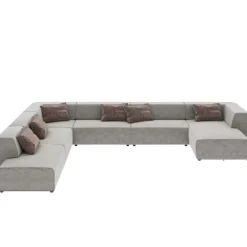KARE Design Wohnlandschaft Infinity Miami Grau 417Cm- Sofas & Couches