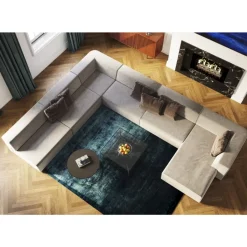 KARE Design Wohnlandschaft Infinity Miami Grau 417Cm- Sofas & Couches