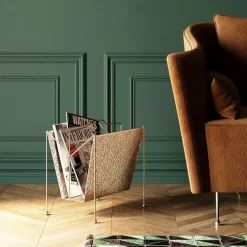 KARE Design Zeitungsständer Basket Gold Gros- Zeitungsständer